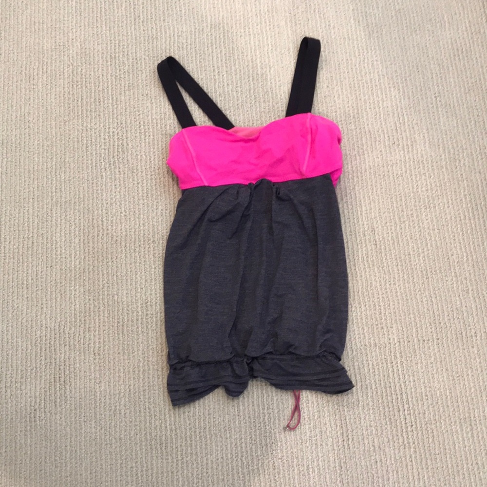 Pink and Dark Purple Lululemon Tank Top